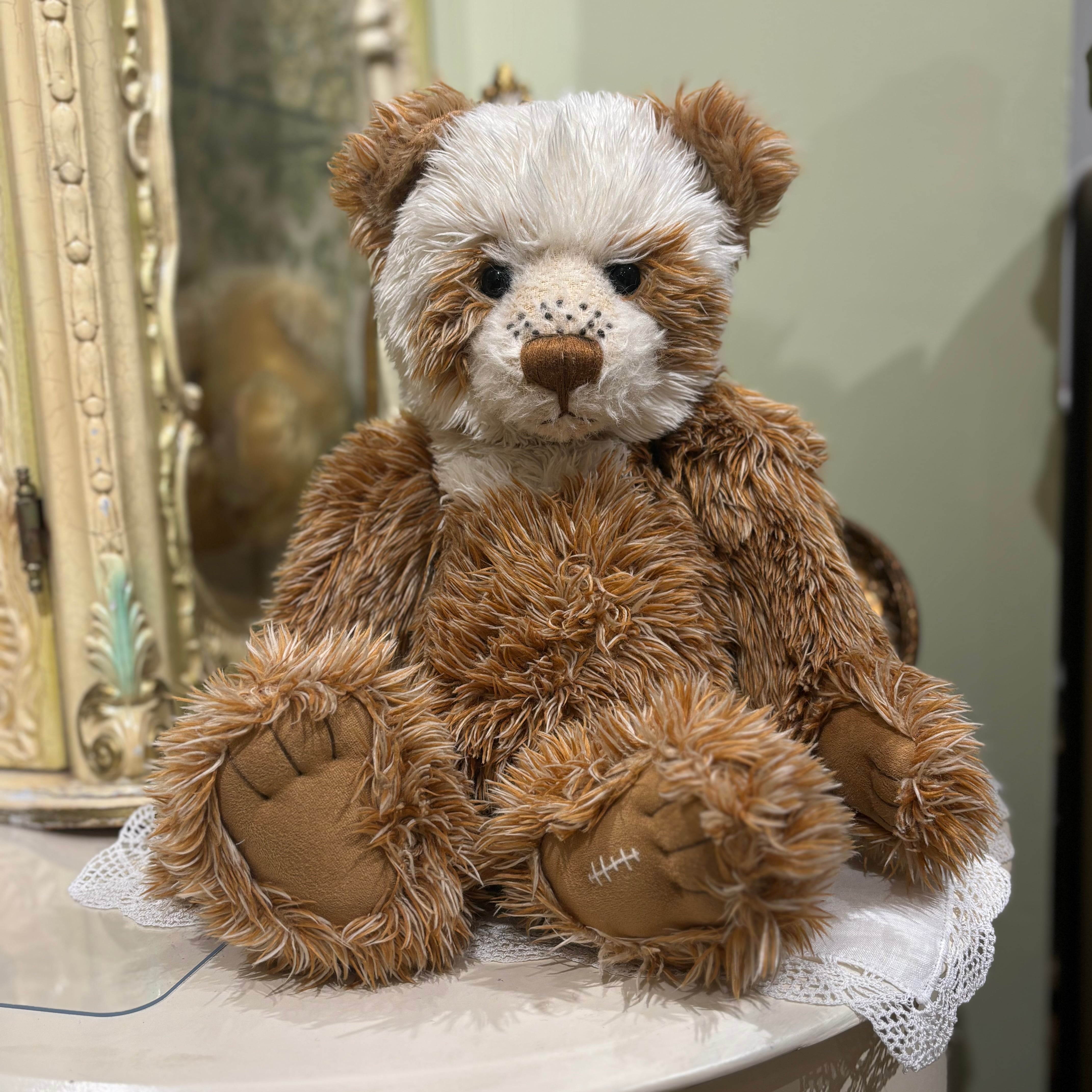 アンティークテディベア アンティーク テディベア | フランスヴィンテージ キャラメル色の