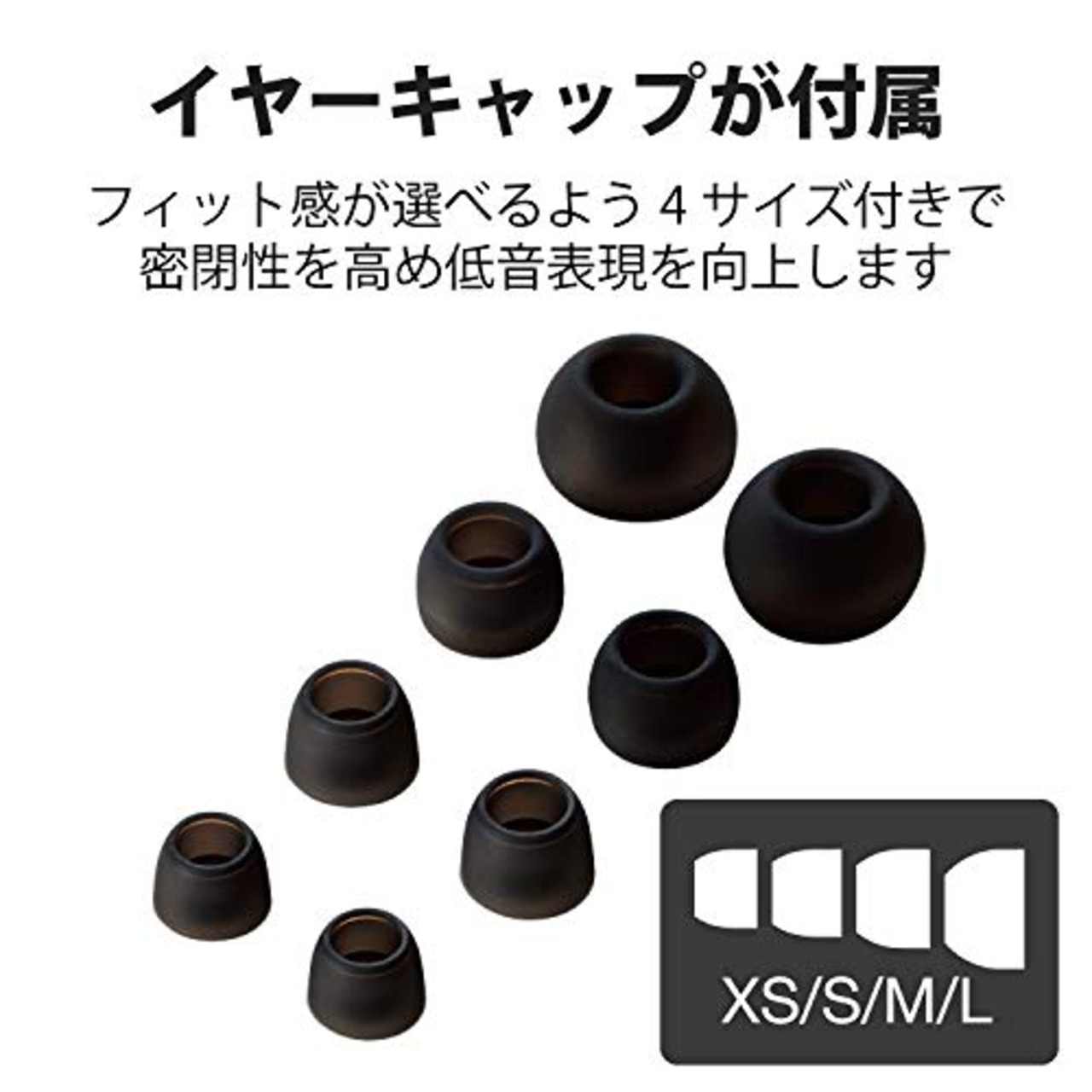 エレコム イヤホン 有線 カナル型 3.5mm 3極 L字プラグ φ10.0mmダイナミックドライバー採用 EHP-F12CABK