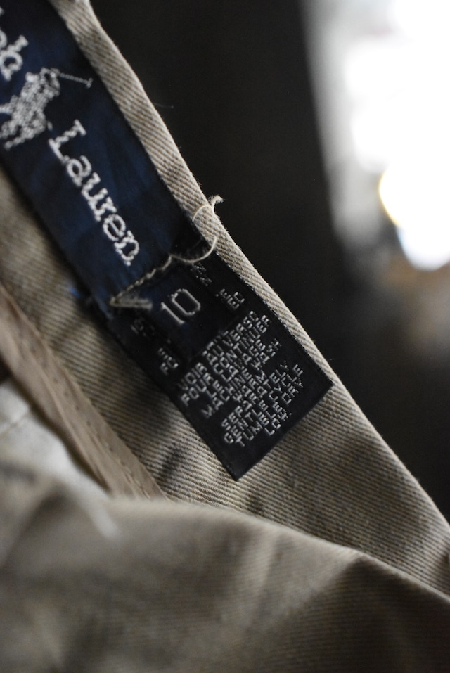 OK/80's "Ralph Lauren" 2tuck chino skirt