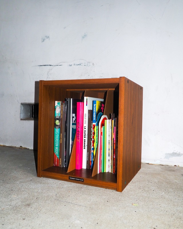 cbs sony record wooden box