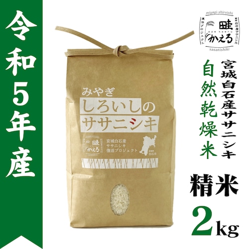 令和5年産　自然乾燥米ササニシキ精米2kg