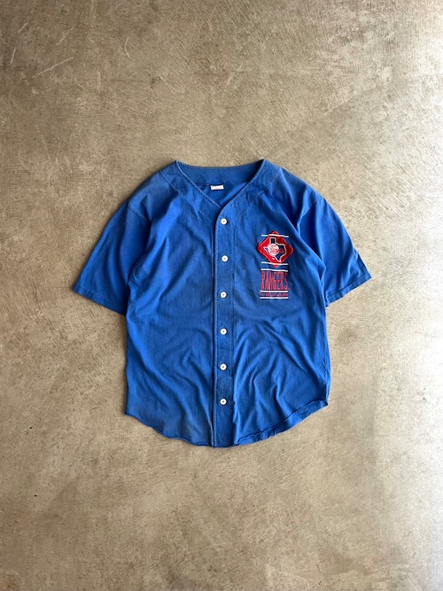 USA製 80's LOGO7 BASEBALL SHIRTS “TEXAS RANGERS”