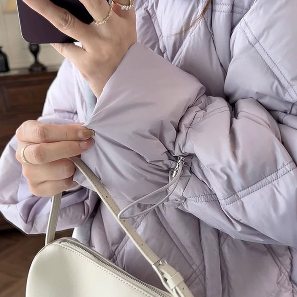 【送料無料】 キルティング ダウン ジャケット レディース 秋冬 韓国 ショート丈 アウター 防寒 保温 暖かい きれいめ 大人 かわいい カジュアル おしゃれ 通勤 通学 大人可愛い 大人女子