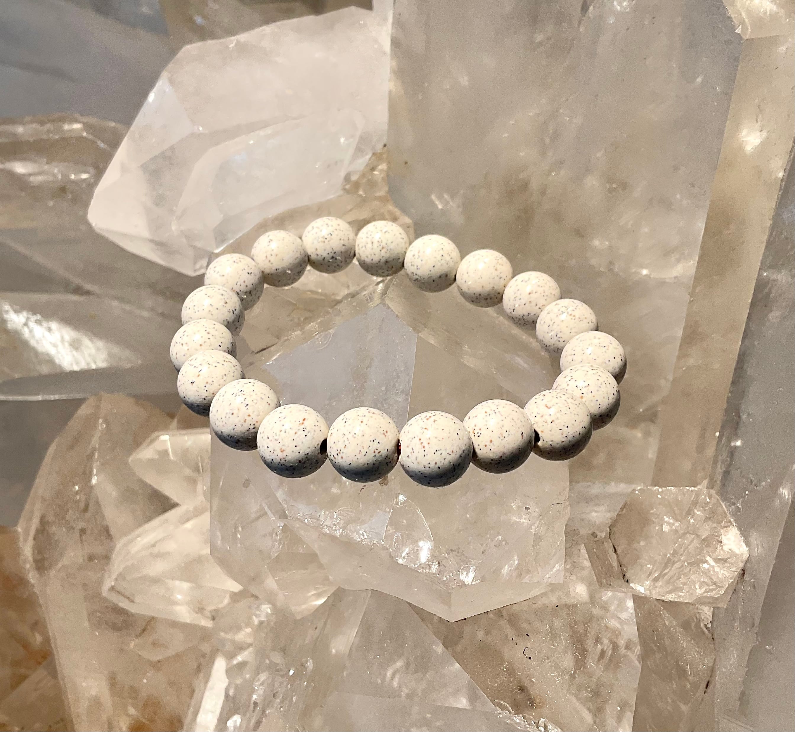 万病に効くと言われる薬石!北投石ブレスレット10mm