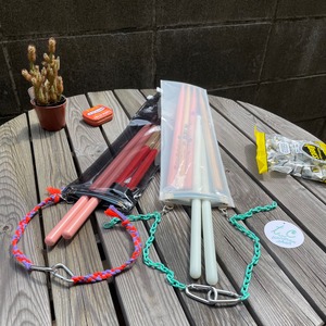 【お試し価格】モノクロPVCバネぐちスティックケース