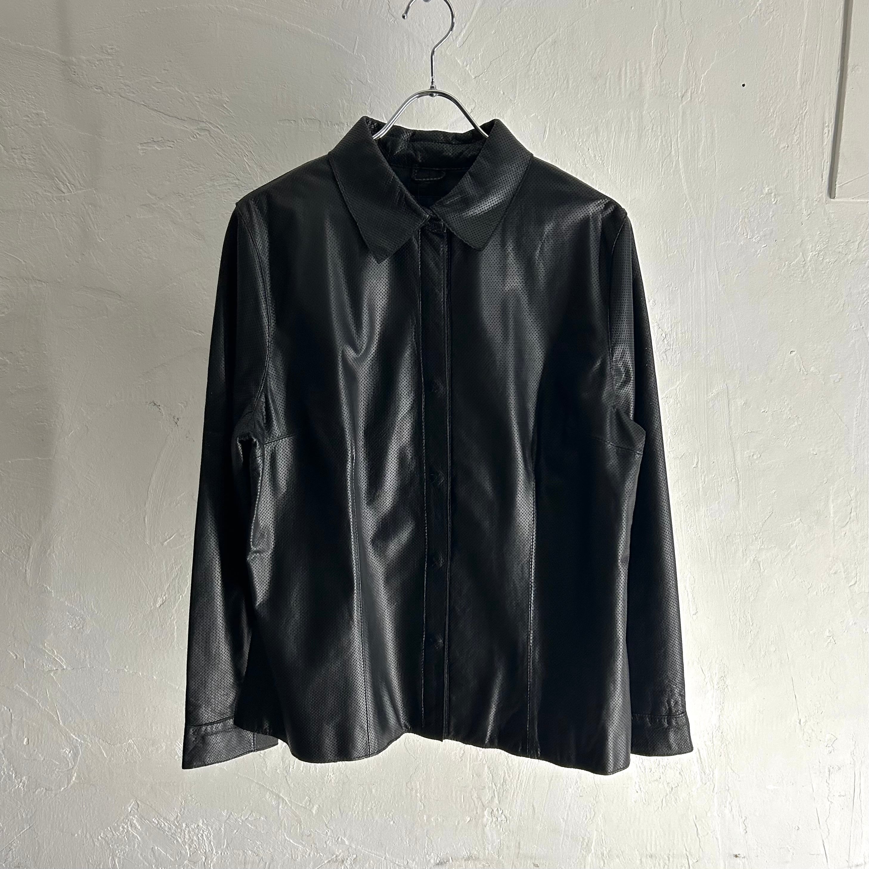 Valerie separates Mesh Leather Shirt