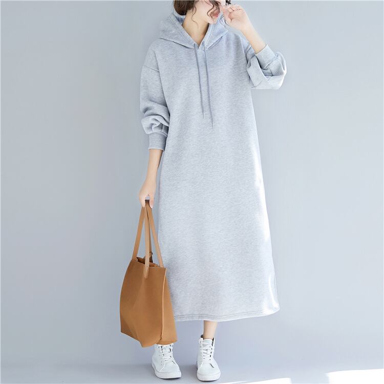 Iライン ロング パーカー ワンピ ワンピース フーディー パーカー