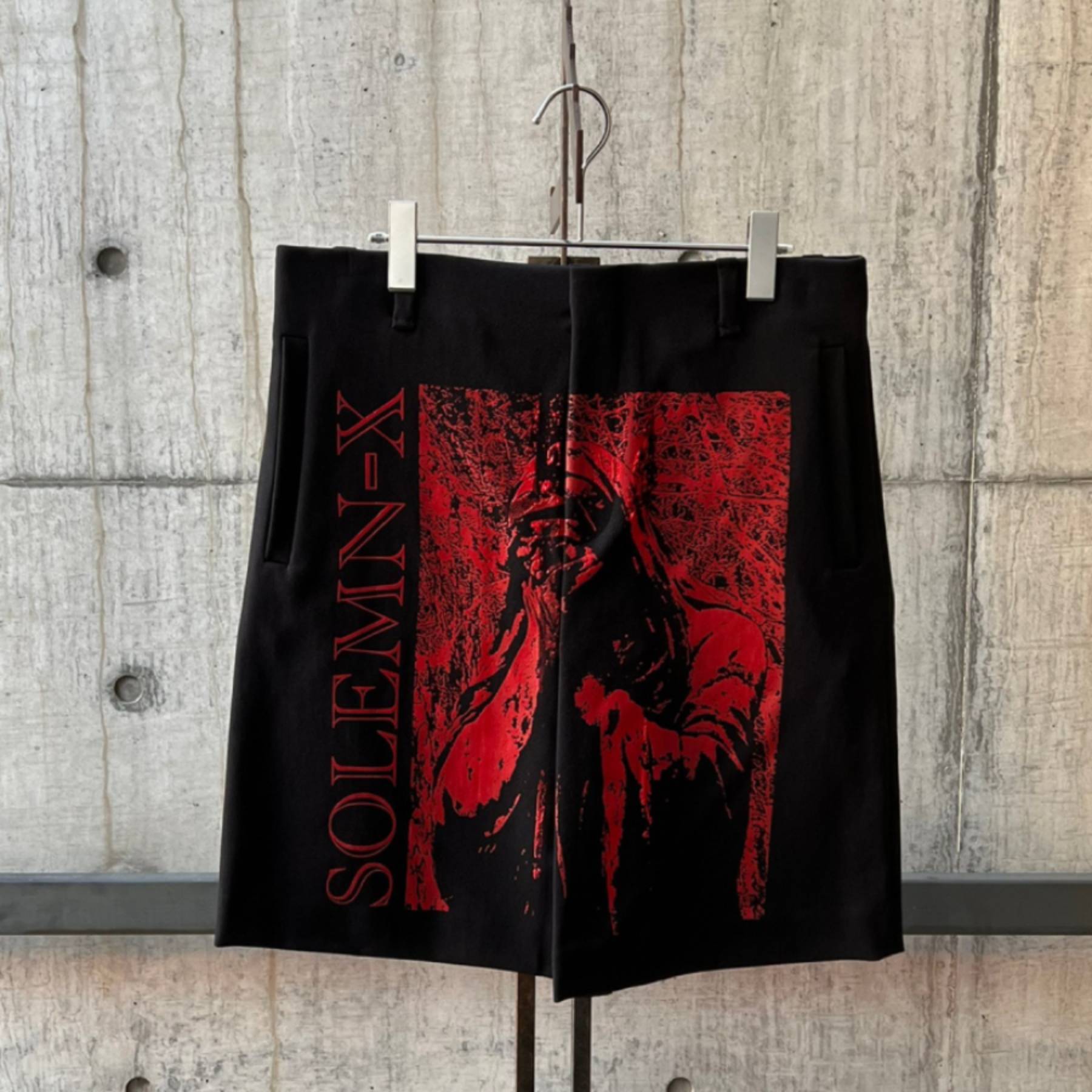 RAF SIMONS Skirt with single pleat Solemn-X BLACK | AYIN