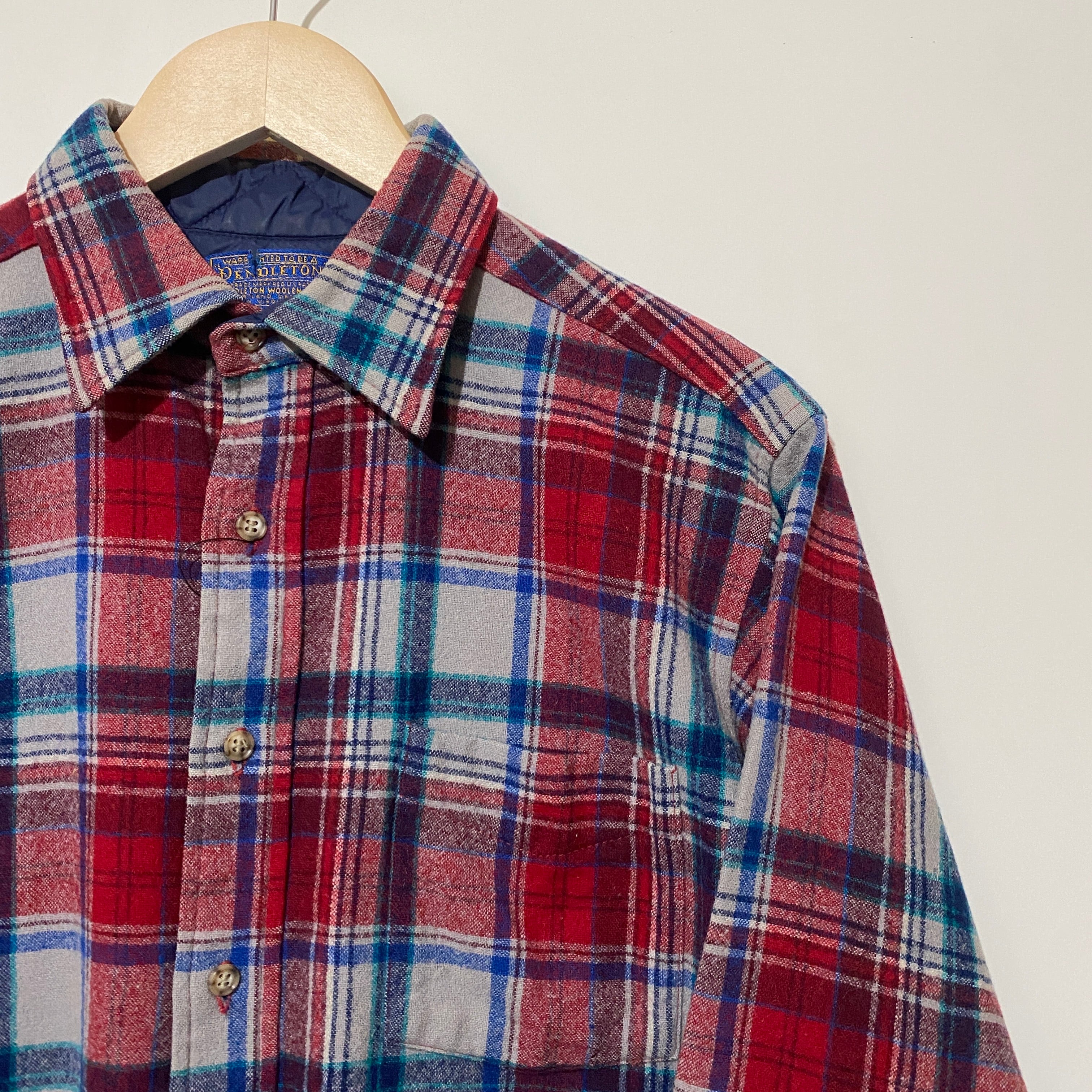 USA製 70s PENDLETON ウールシャツ M 100% VIRGIN WOOL | Bluri vintage