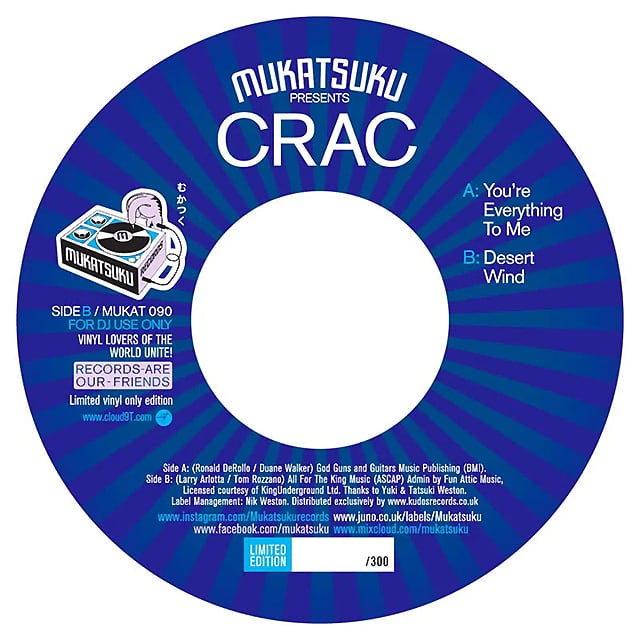 【7"】Crac - You're Everything To Me / Dessert Wind