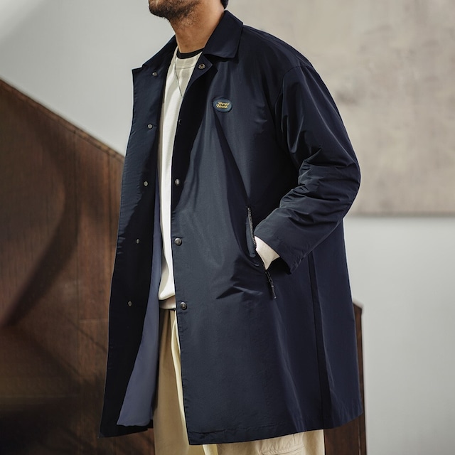 Navy Blue Mid-Length Waterproof Coat / ネイビーブルー ミッドレングス ウォータープルーフ コート