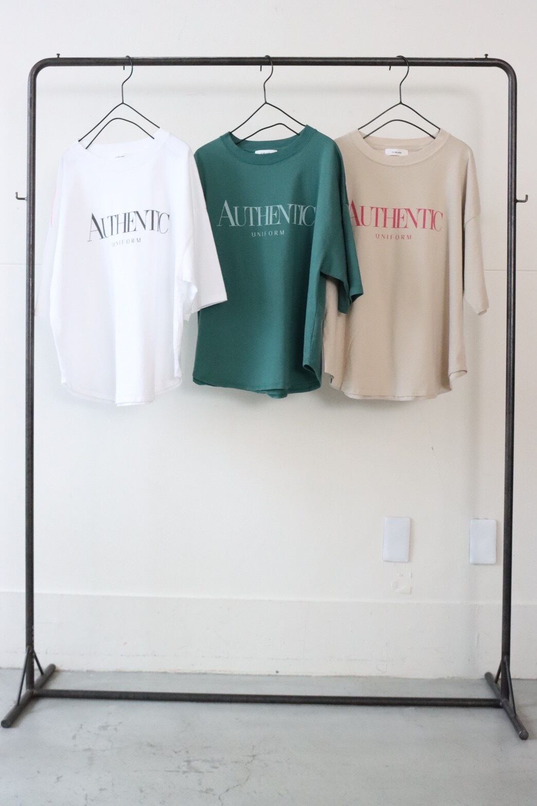 【LEMELANGE】5部袖ロゴTeeシャツ