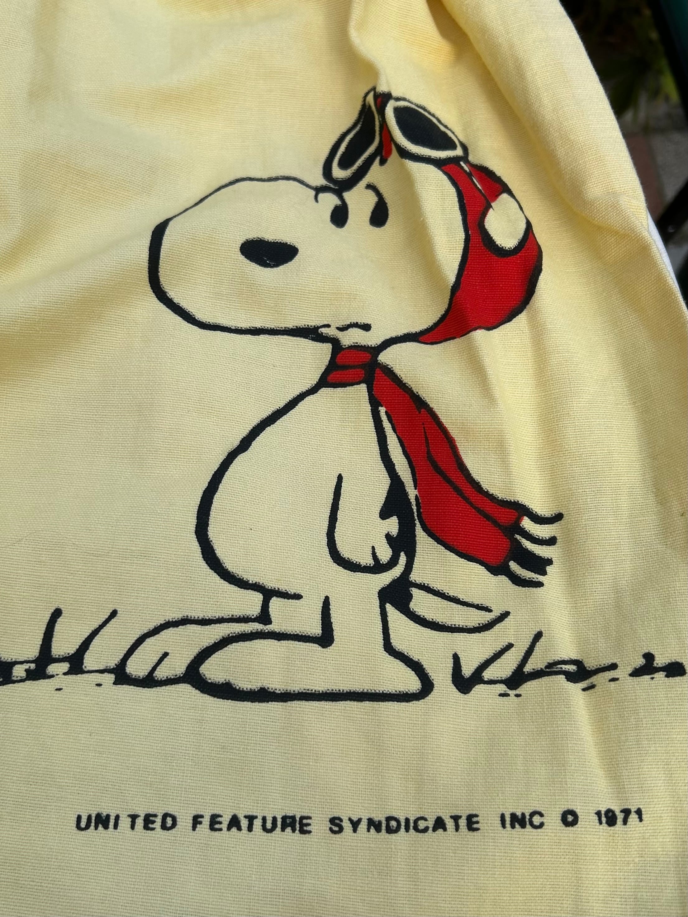 70s VINTAGE SNOOPY FABRIC