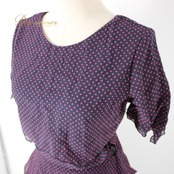 社交ダンス 衣装 スタンダード 上下セット ツーピース レッスンウェア パーティ衣装 水玉 ドット パープル系 SEKINE セキネ 紫 ピンク系 レトロ かわいい 可愛い 結婚式 おしゃれ ファッション ダンス レッスン用 プレゼント ギフト 謝恩会 大人用 軽量 伸縮性 素材 ポリエステル レディース 9号 M サイズ セットアップ 2点 体型カバー ステージ衣装