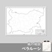 ベラルーシの紙の白地図