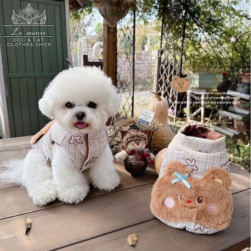 予約【№B07044】もこもこ くまフェイス アウター