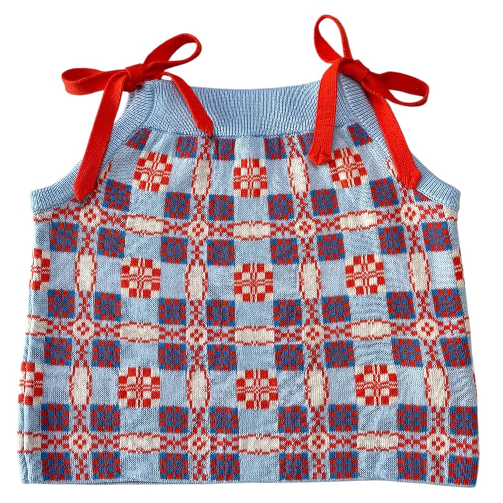 MABLI｜PICNIC VEST｜CORNFLOWER