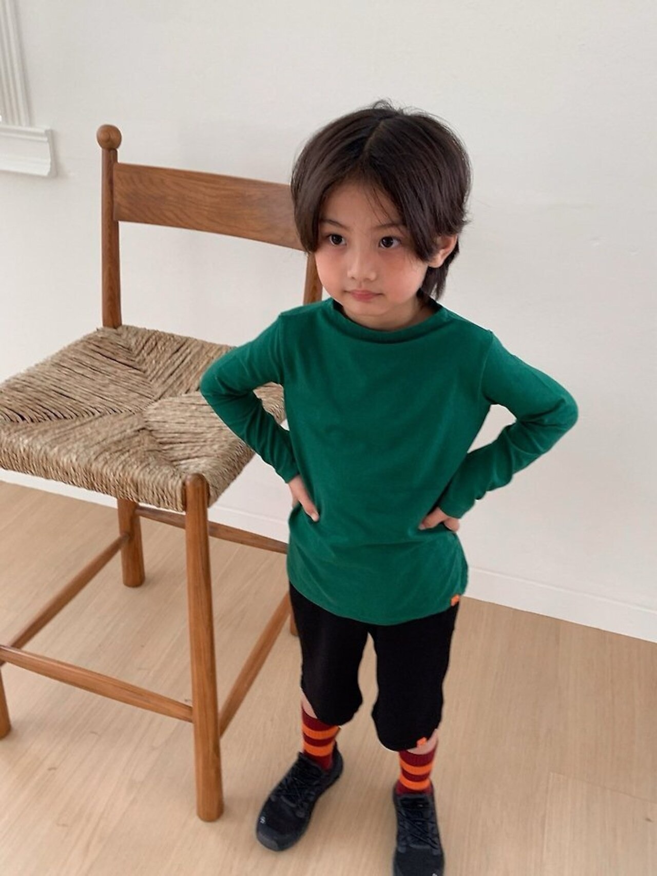 韓国子供服 / 26Autumn / cantuccistudio / ナスTシャツ / 秋服 *XS~JS*