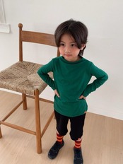 韓国子供服 / 26Autumn / cantuccistudio / ナスTシャツ / 秋服 *XS~JS*