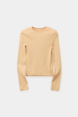 [COOR][WOMEN] Double Cut-Off Long Sleeve (Peach Salmon) 正規品 韓国ブランド 韓国通販 韓国代行 韓国ファッション クール クーア クアー 日本 店舗
