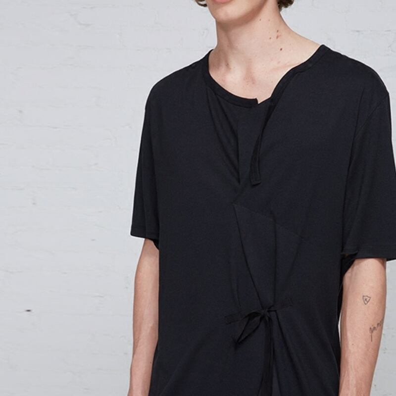 アシンメトリーカットTシャツ MTO0055