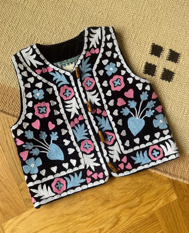 《即納》SISSEL MINI / TIMOTHY MINI VEST - Leftover Fabric Navy