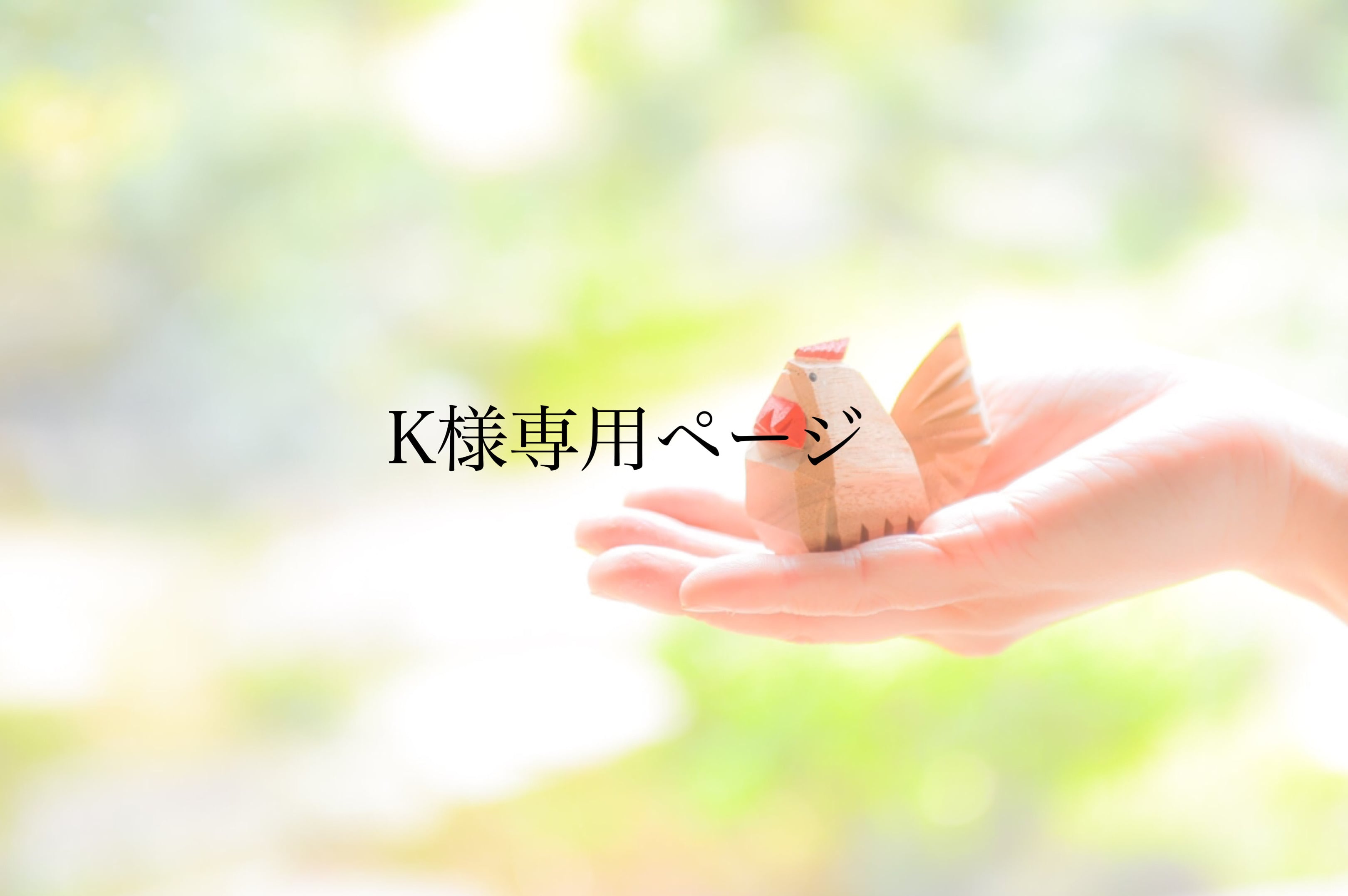 Ｋさま専用ページ