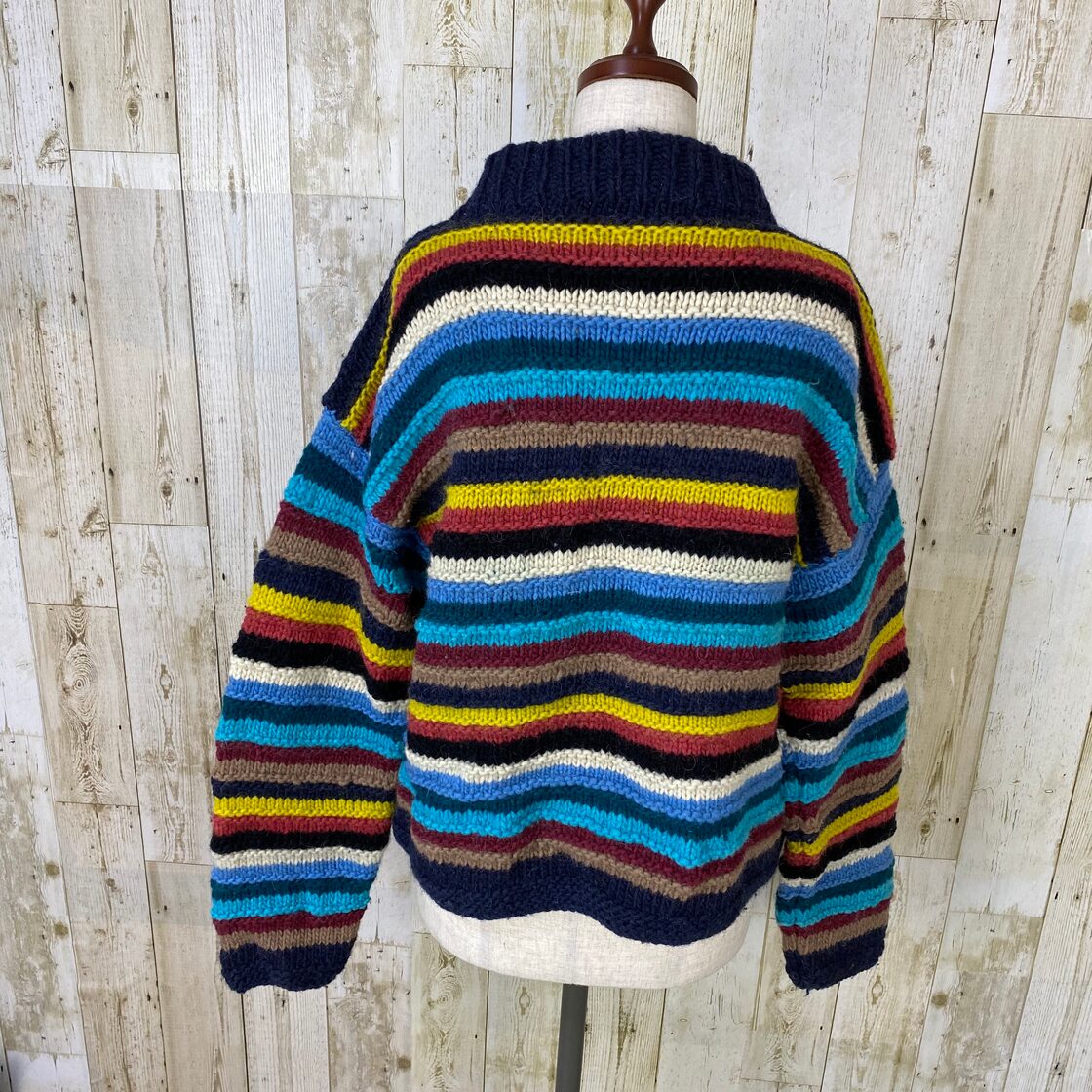南米 エクアドル製 ヴィンテージ▽△ざっくりハンドメイド 