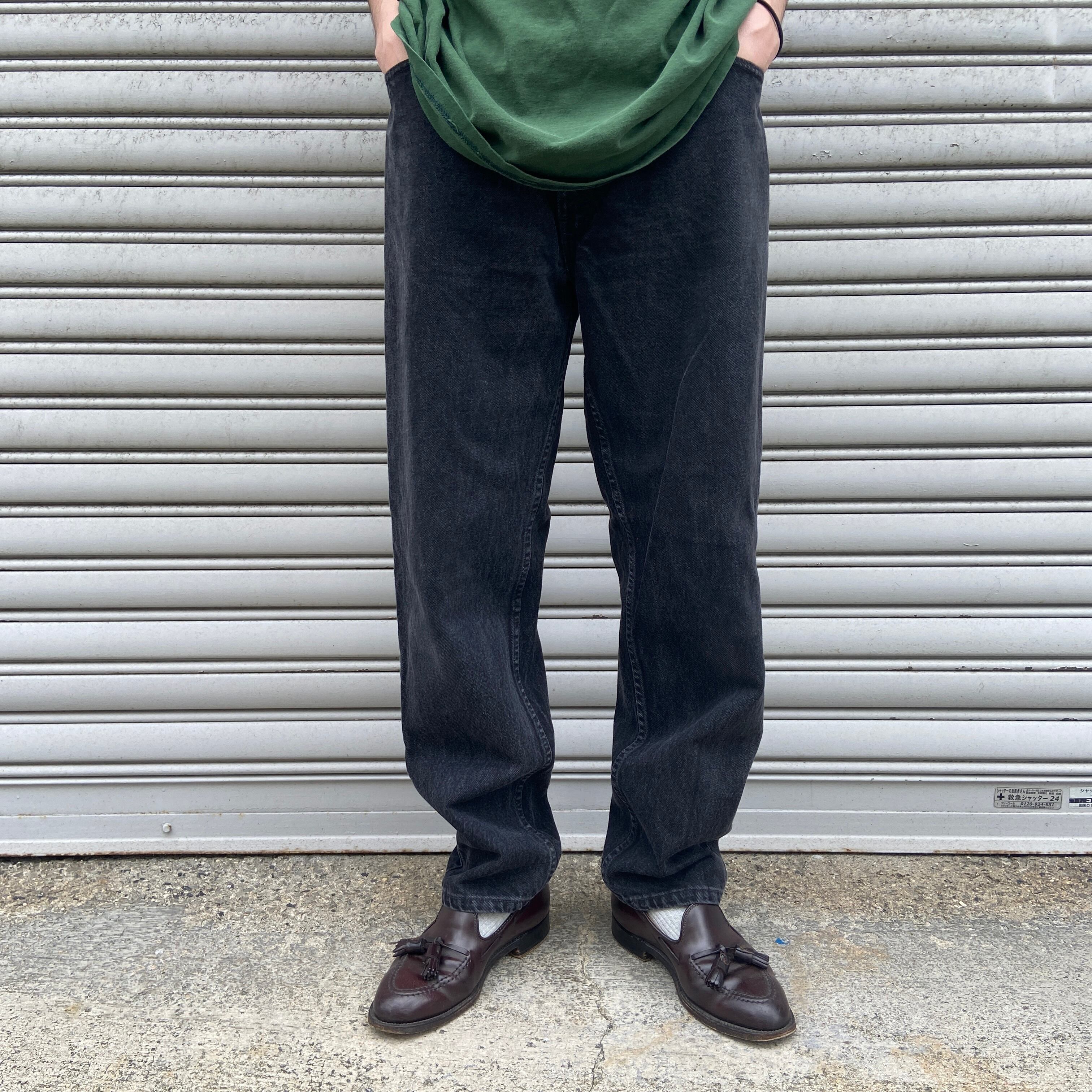 90s USA製 Levi's 550 ブラックデニムパンツ 黒 W36L30 | 古着屋 Uan 90s USA製 Levi's 550 ブラックデニムパンツ 黒 W36L30 | 古着屋 Uan