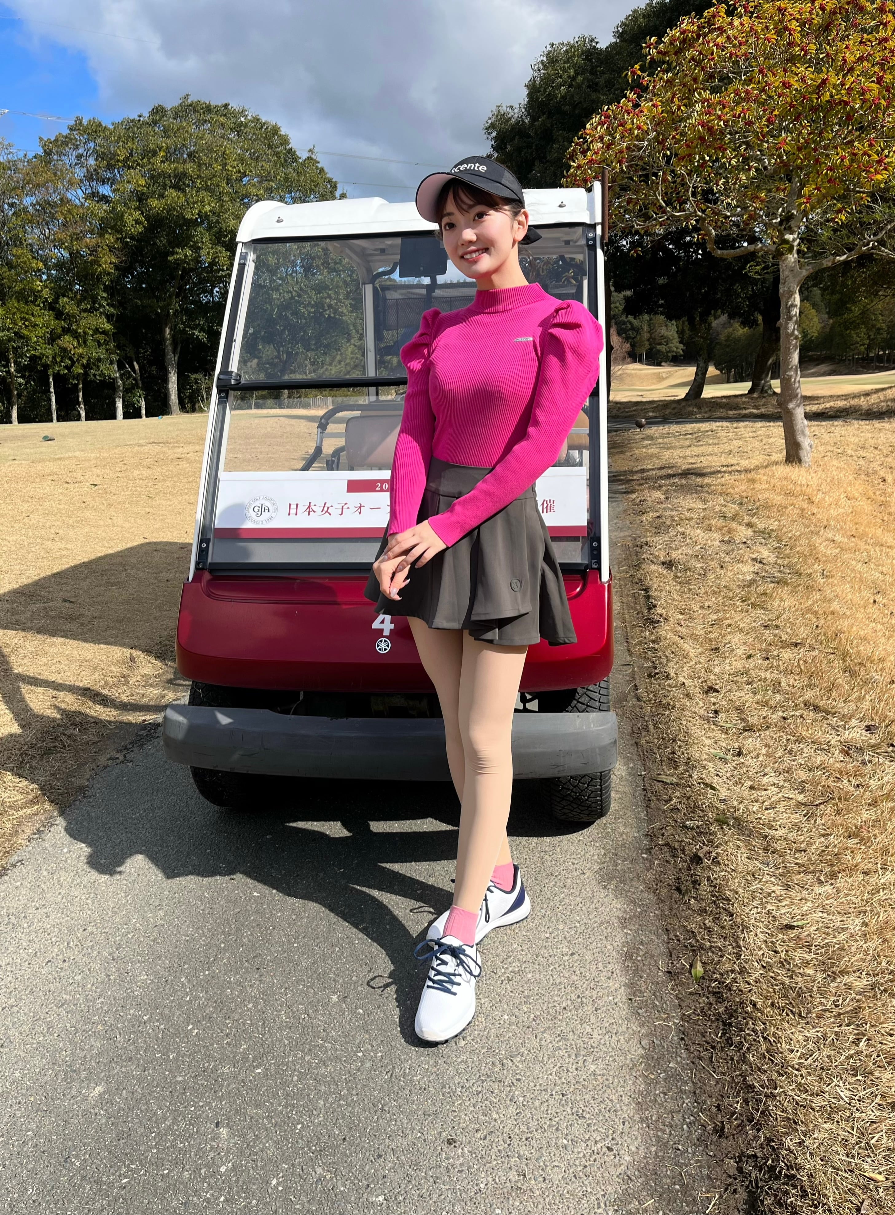 即納デザインプリーツスカート | AMIS GOLF 【韓国ゴルフウェア】