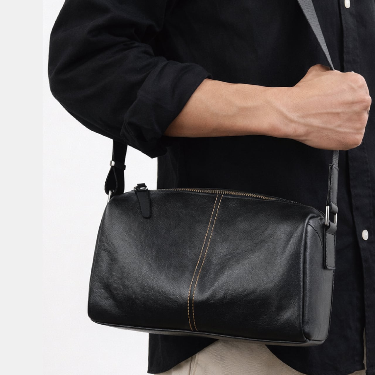 本革 ショルダーバッグ メンズ｜クロスボディバッグ｜リバーシブル仕様