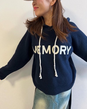 ミカーレミカーレ MICALLEMICALLE フードロゴセーター