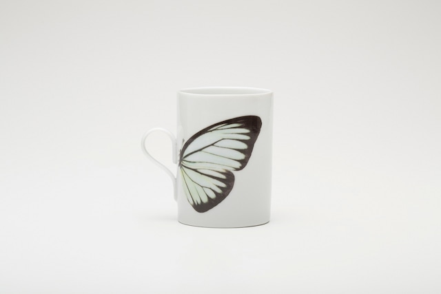 BUTTERFLY MUG / white