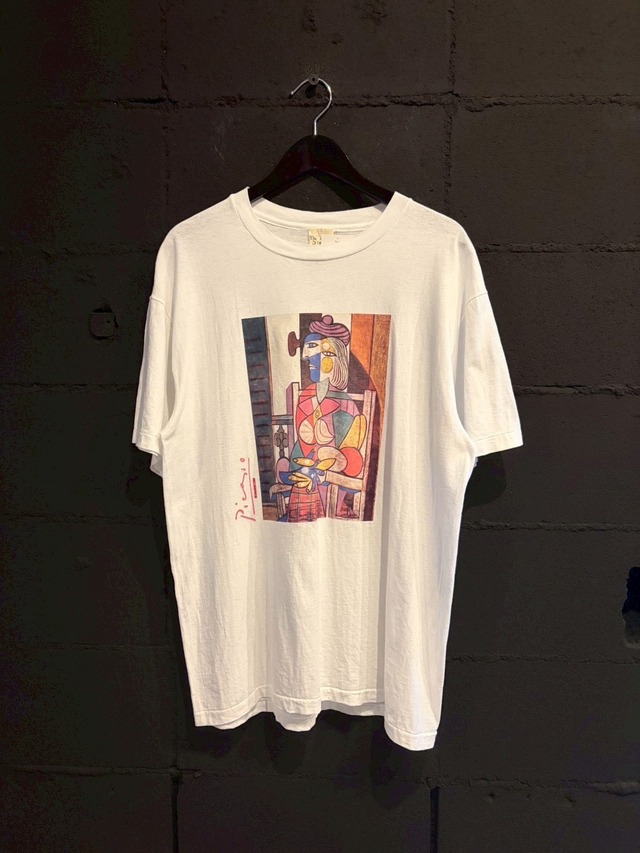 90s made in USA THE ART OF Picasso graphic Tshirt/90年代 アメリカ 