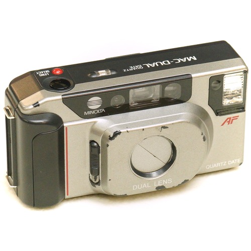 1498FC1 MINOLTA MAC-DUAL ミノルタ コンパクトフィルムカメラ 中古 電池付き