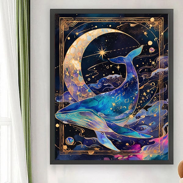 初級 フル ダイヤモンドアート キット ビーズ刺繍 虹色の木 幻想的