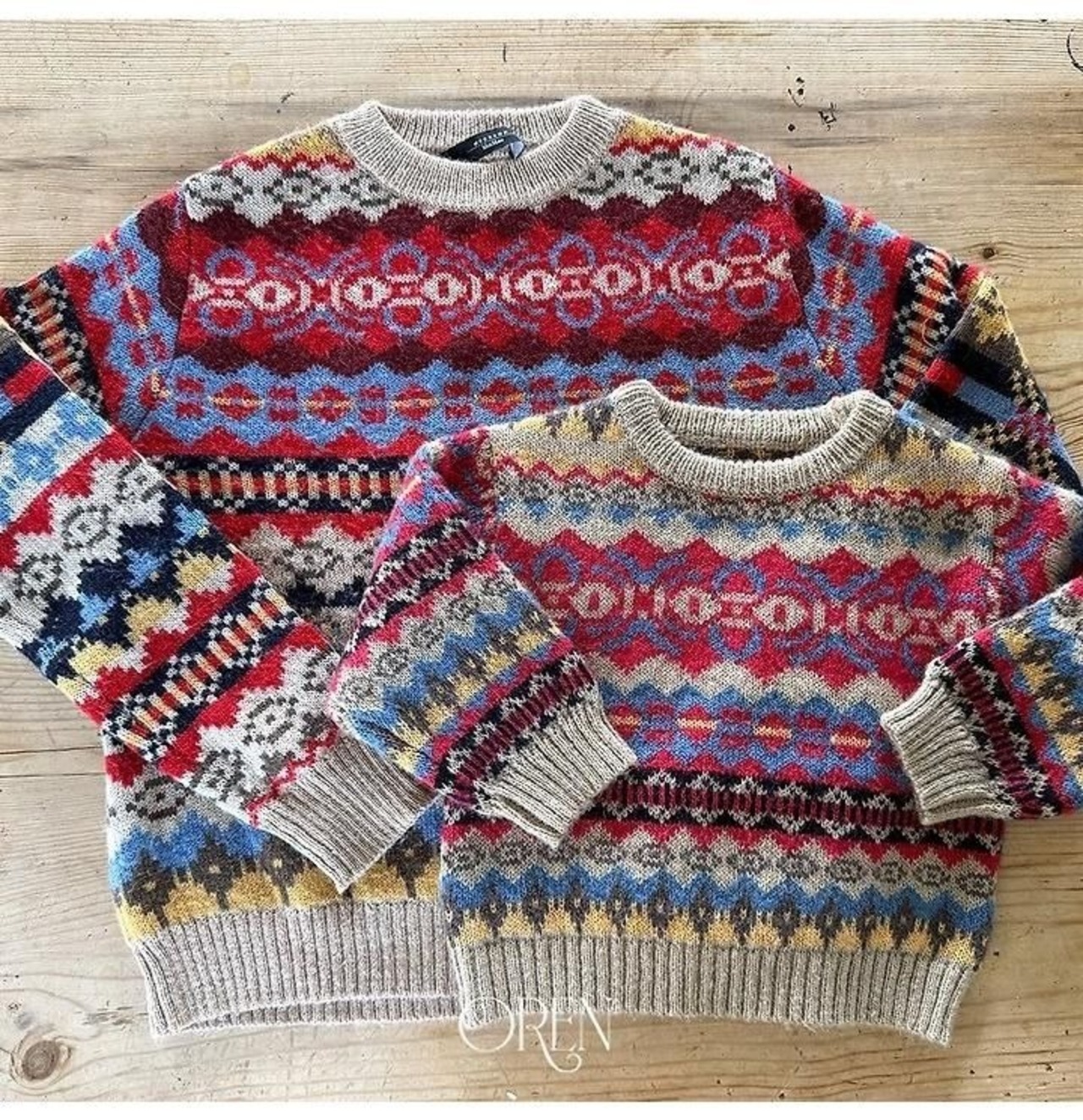 オーレン / oren / アデリンマルチウールニット / 韓国子供服 / キッズ / 26winter〖取寄〗*S~XL*