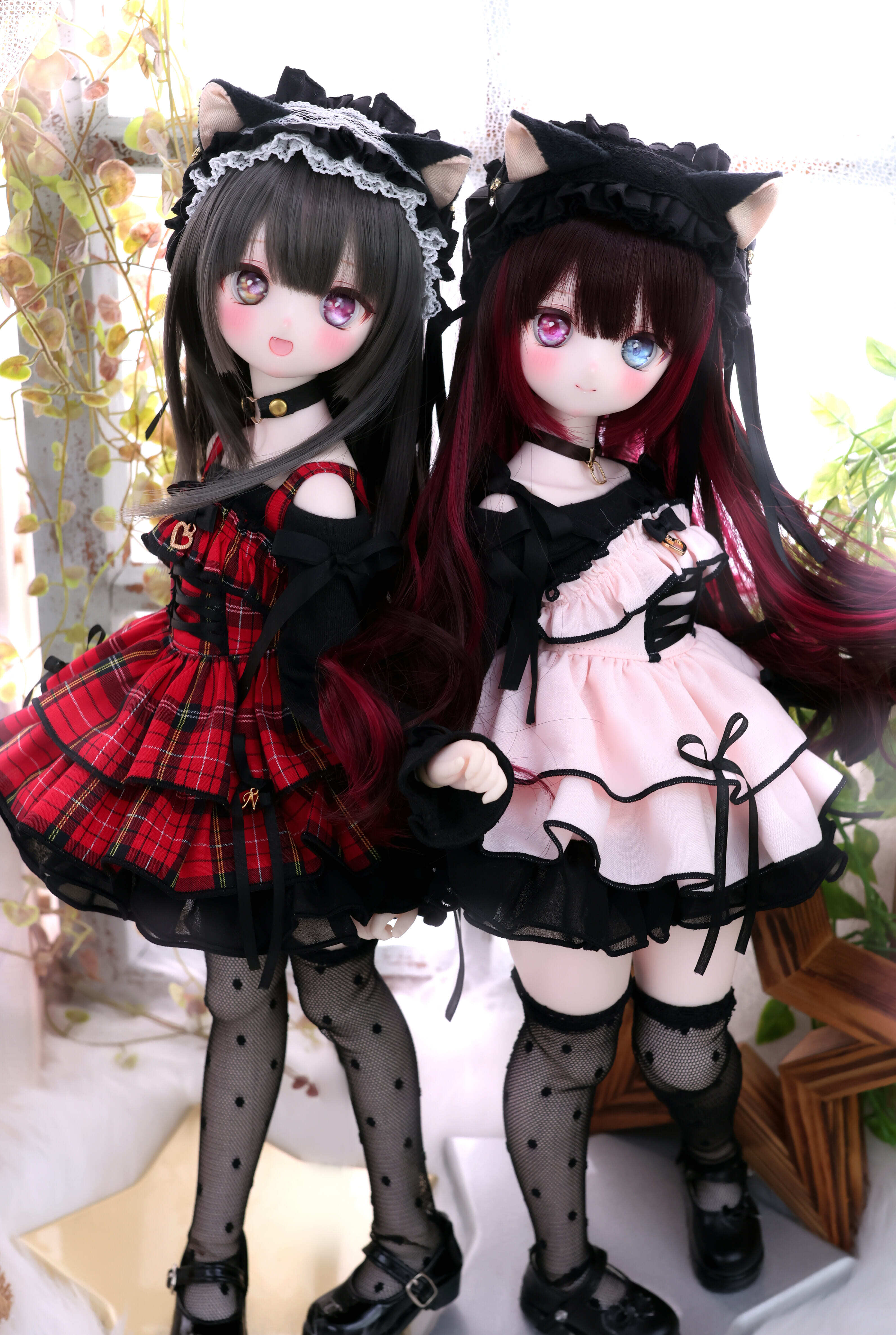 MDD / KUMAKO【ドットチュール・ニーハイソックス】【Dot Tulle Knee