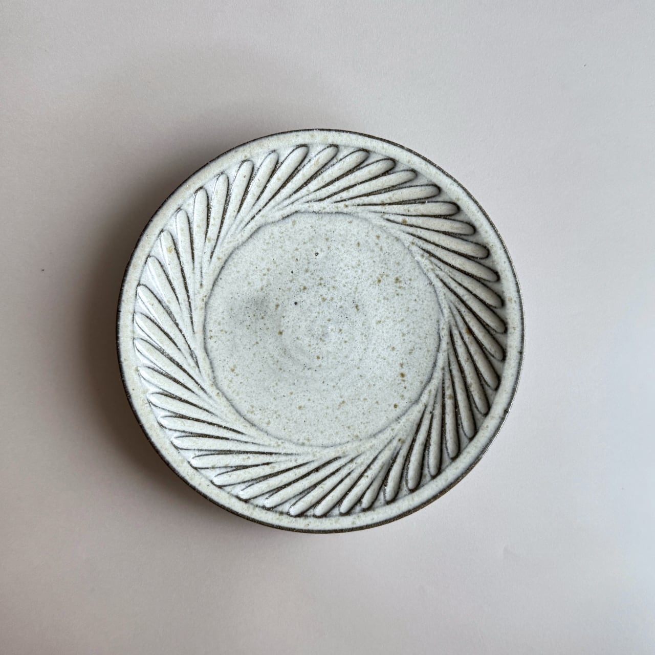 牧谷窯】練り込み 7.5寸皿 青 | kiguu