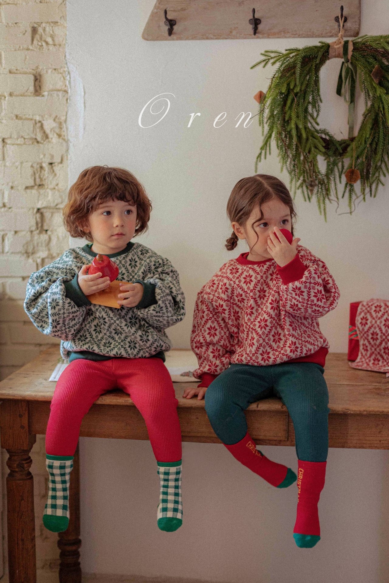 Oren X-mas［取寄］ snow flake mtm (muffler set)