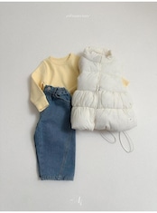 〖取寄〗韓国子供服 / 26winter / atomeme / ポングルパディングベスト / キッズ *S~XL*