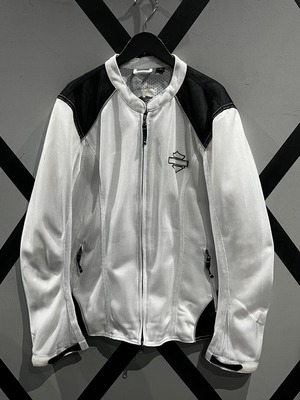 【X VINTAGE】 "HARLEY-DAVIDSON" Monotone Switching Racing Jacket