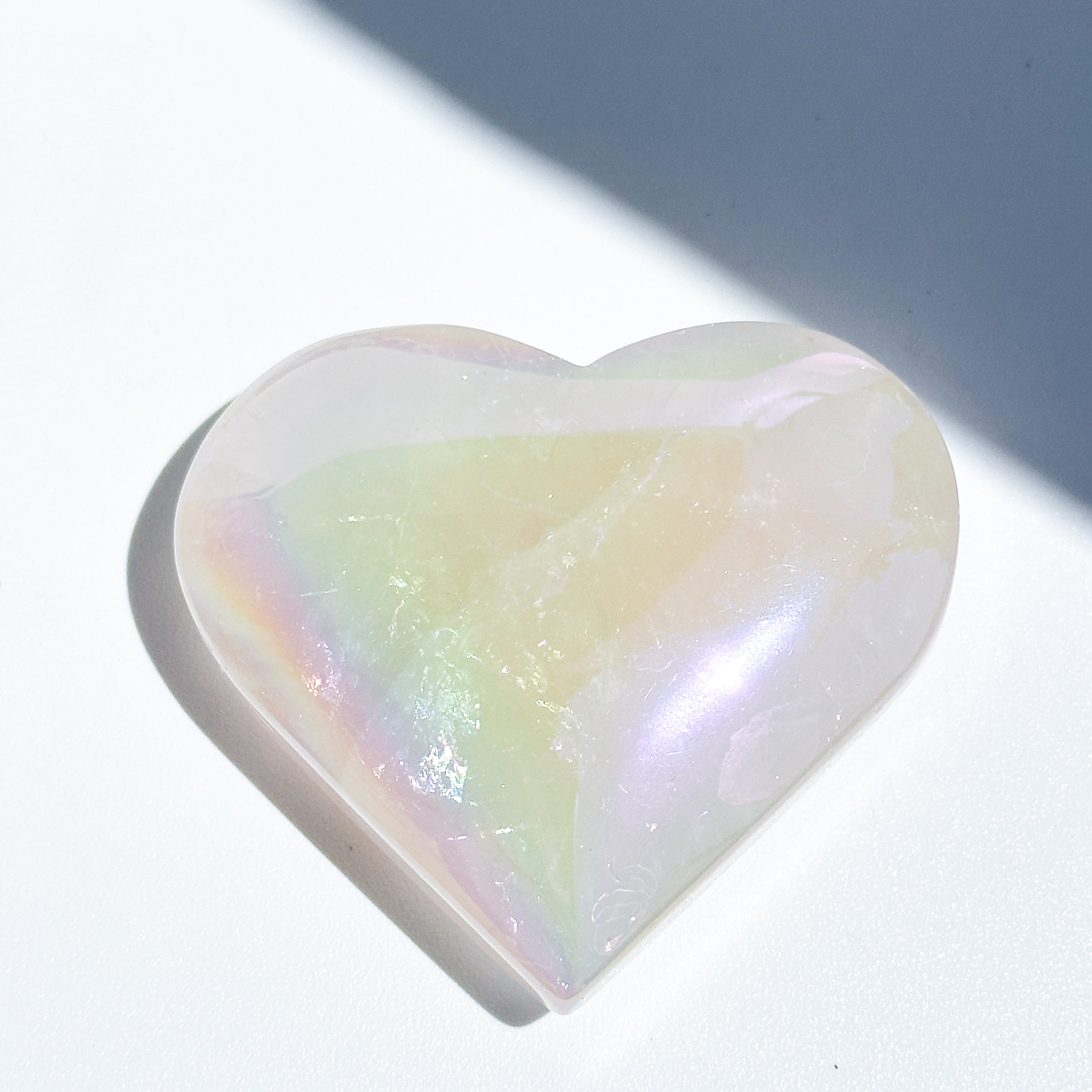 ♡エンジェルオーラローズクォーツ ハート84♡ Angel Aura Rose Quartz