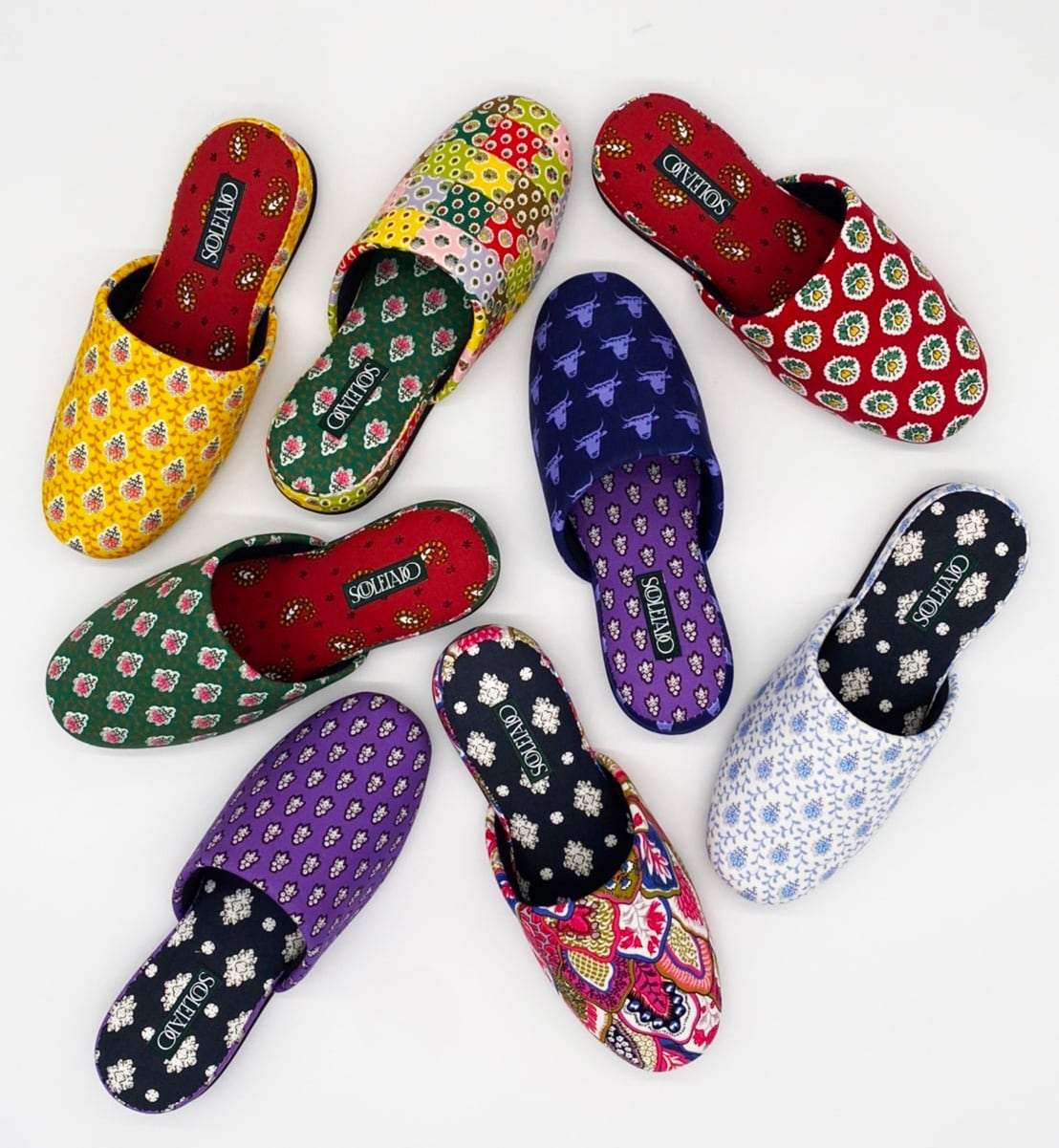 Mサイズ 【ヨーロッパ（FRANCE PROVENCE）】フランス更紗スリッパ