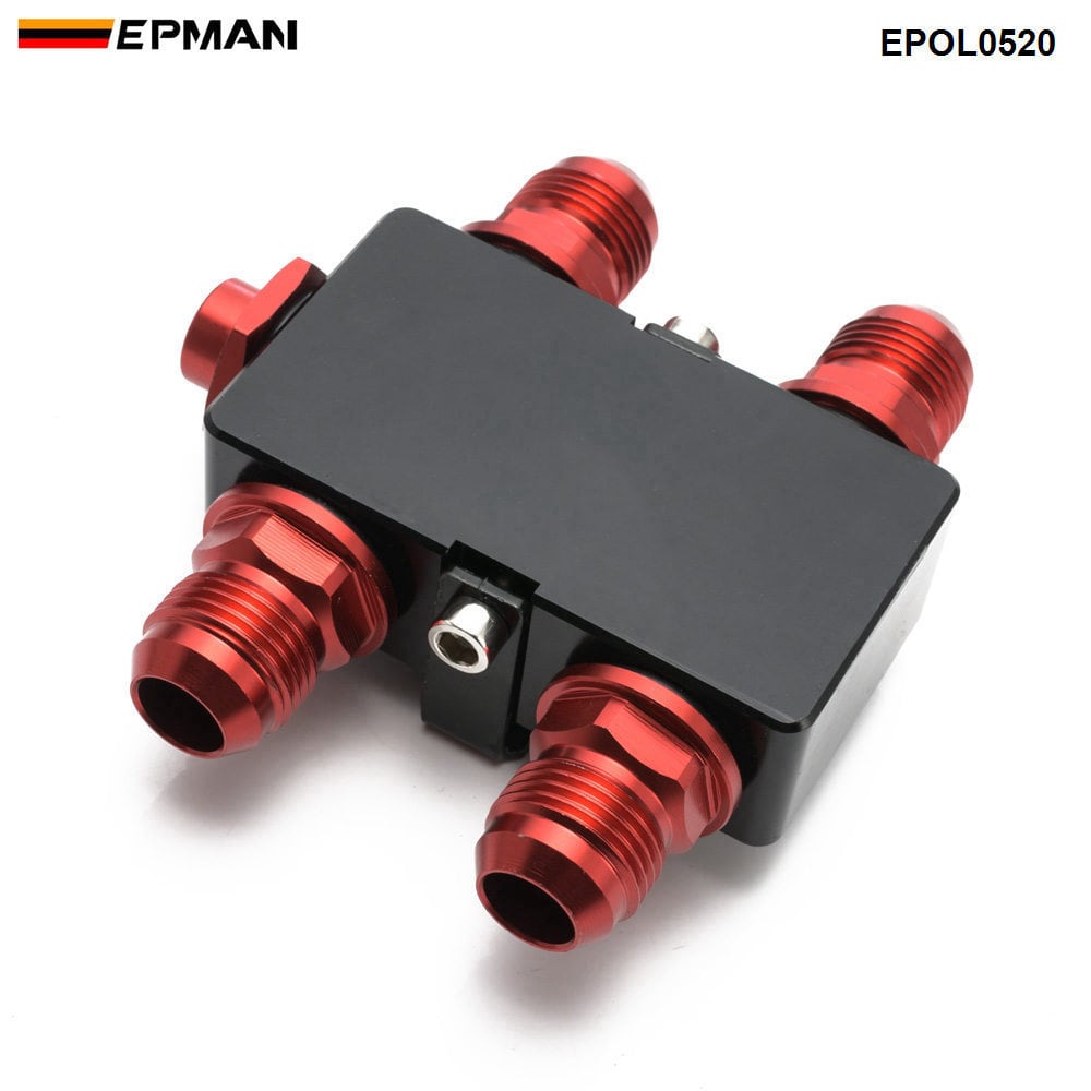 AN8 オイルクーラーキット 9段 ジムニー jb23 ja11 ja22 k6a F6A オイルクーラーセット　AN8　油圧、油温計取り付けセンサー穴あり。 オイルクーラーキット 9段 黒ナイロン カプチーノ ジムニーJB23W