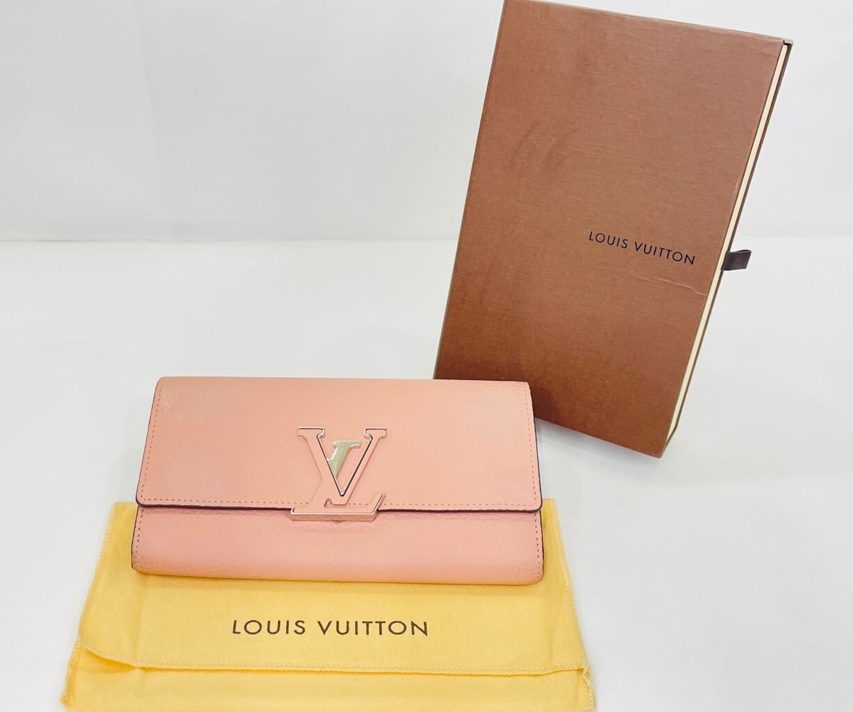 LOUIS VUITTON M61250 ポルトフォイユ・カプシーヌ マグノリア 長財布（小銭入れあり） トリヨン レディース