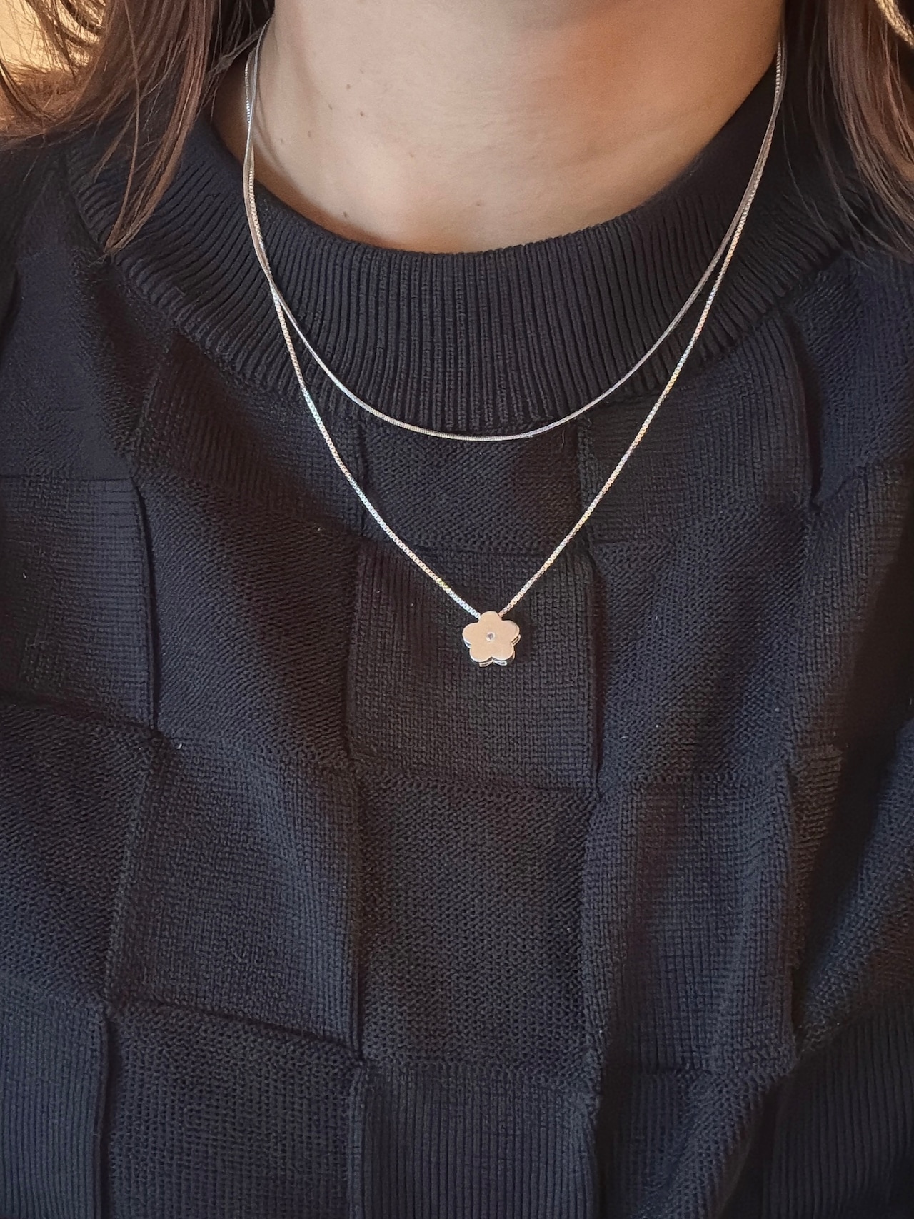 マグネットスネークチェーンネックレス