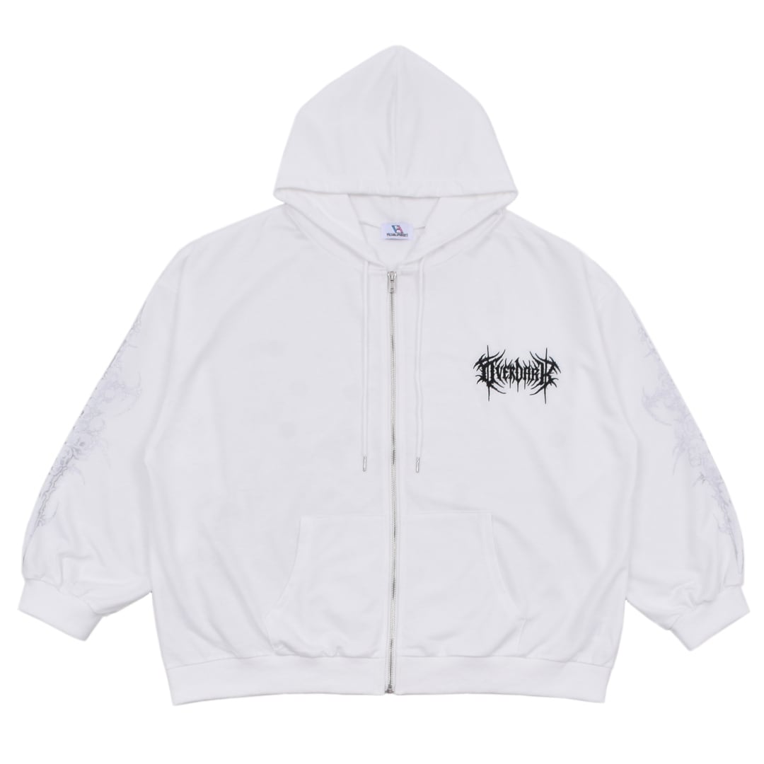 flexwitmeホワイトパーカー FLEXWITME FUCKMYLIFE パーカー ホワイト S - メルカリ
