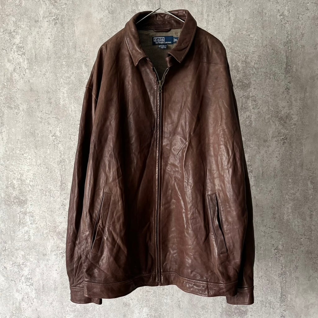 90s Polo ralph lauren leather swing top