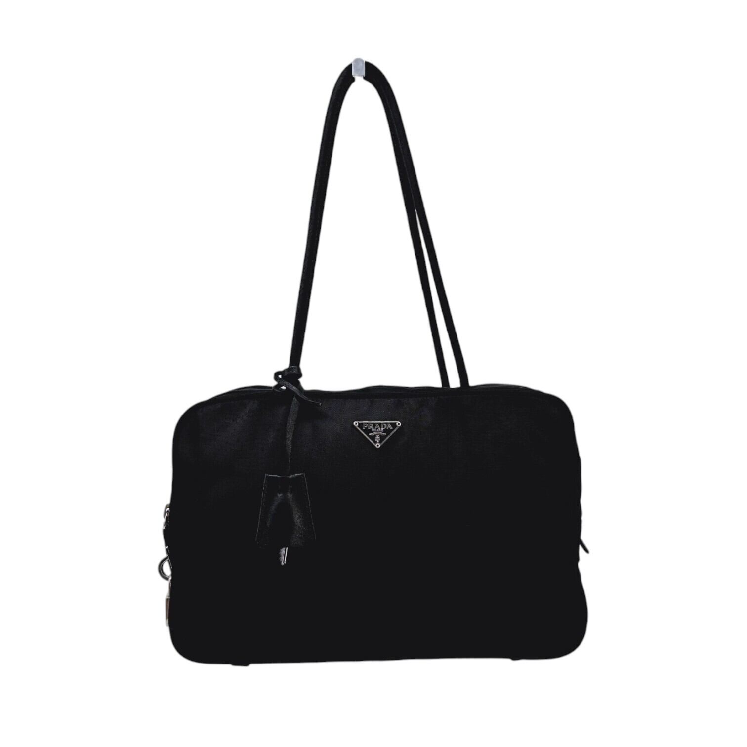 ◇PRADA プラダ ユニセックス ナイロンxレザー切替 クロスボディ